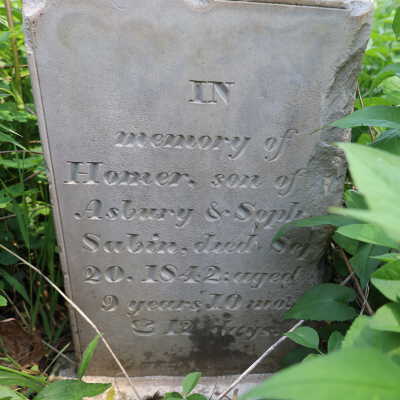 Homer Sabin (ca.1833 - 1842)