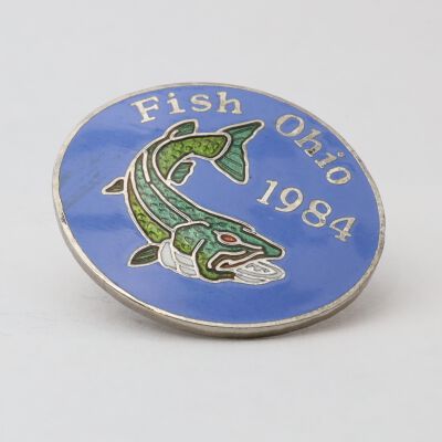 Fish Ohio Pin (1984)