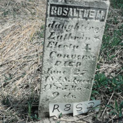 Rosalthe M Converse (ca. 1847 - 1848)