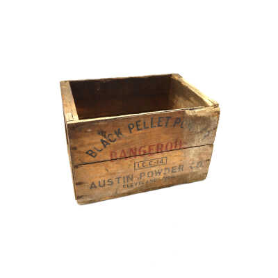 Austin Powder Co. Black Pellet Powder Box
