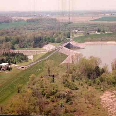 Bird's-Eye View Of Delaware Dam