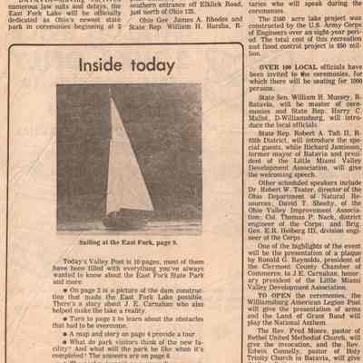 East Fork Lake Opening Article