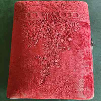 Victorian Velvet Album, 14 Pages, Cabinet Cards, Tintypes, from Donald Kinney Home, Owner Sherm Kinney