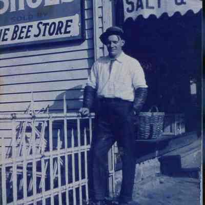 Photo of gentleman in front of The Bee Store in Liberty Center