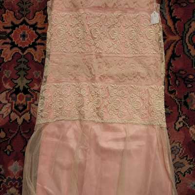 Lace Dress, Pink Under Dress