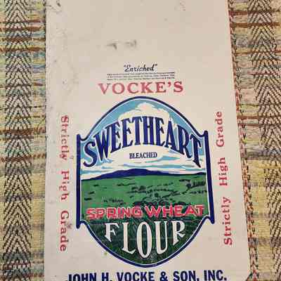 25 Pound Vocke Mill Flour Sack