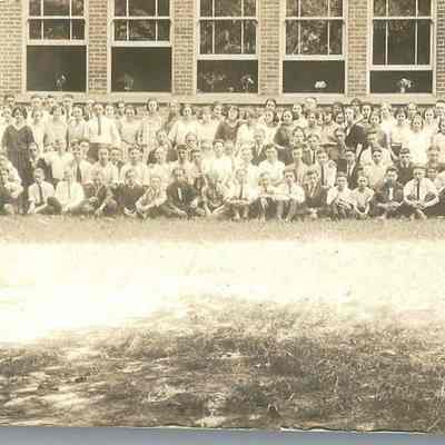 Postcard of Liberty Center High School Enrollment, circa 1916