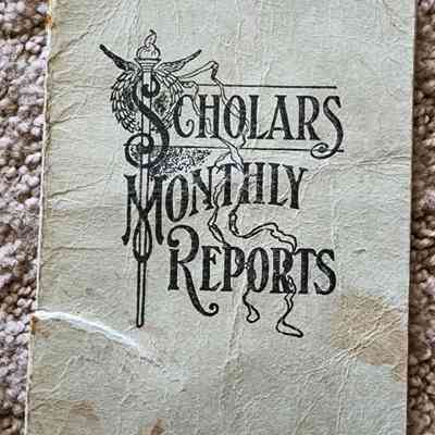 1913 Scholars Monthly Report, Ridgeville Twp. District 4