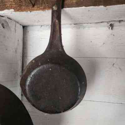 (2) Steel Camp Skillets