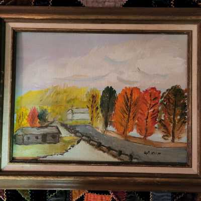"North Woods" Oil Painting by Art Knipp, undated