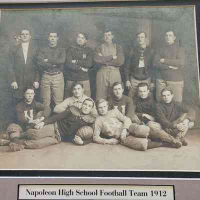1912 NHS Football Team Cabinet Card Photo