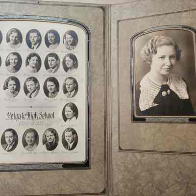 Individual Photo of Hazel Mink, Composite of 1935 Class of Holgate Hight School