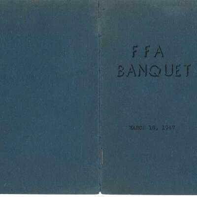 1947 FFA Banquet Program
