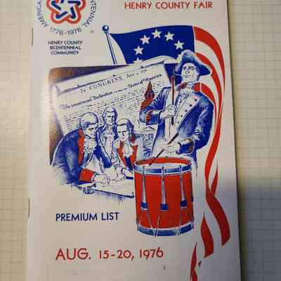 1976 Henry County Fair Premium Booklet
