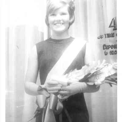 Unidentified 1965 Beauty Queen at the Liberty Center Homecoming
