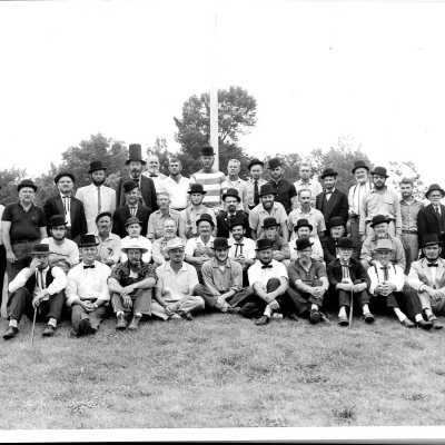 Men attending the Liberty Center Centennial - 1960