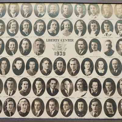 1939 Liberty Center High School Class Composite Photo