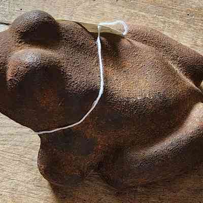 Heller-Aller End of Day Cast Iron Frog Doorstop