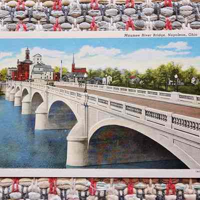 Maumee River Bridge, Looking North, 1993