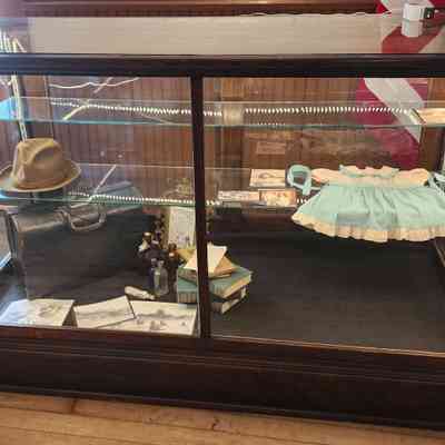 59" x 27" Oak & Glass Display Case