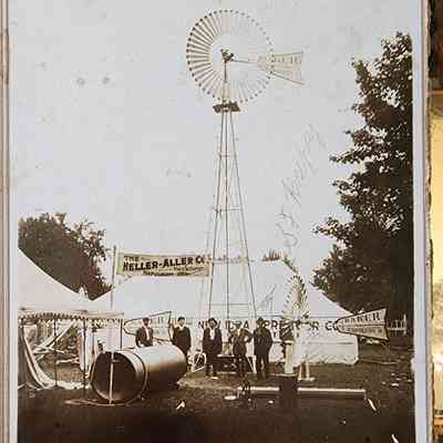 Heller-Aller Framed Photograph, Windmill, Windmill Topper, Trade Show