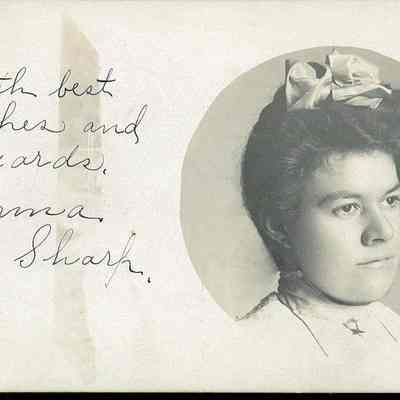Irma Sharpe Photo on Postcard