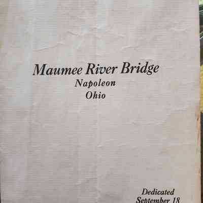 1930 Dedication of the Maumee River Bridge, Napoleon, Ohio