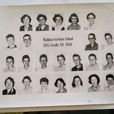 1955 Malinta-Grelton 10th Grade Composite Photo