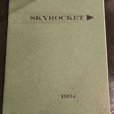 1934 Hamler High School Yearbook, "SkyRocket"