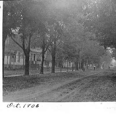 1806 Street Scene of Maple Street in Liberty Center, Ohio