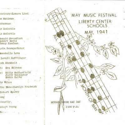Liberty Center 1941 Spring Music Festival Program
