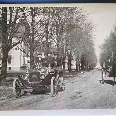 Model A/T Driving down Washington Street, Napoleon, Ohio w/ Horse & Buggy