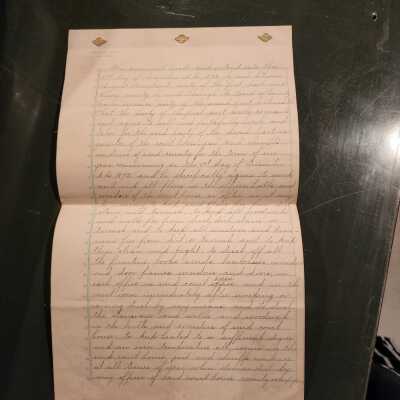 August Hirshland, Contract for Employment at the Henry County Courthouse & Jail