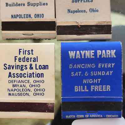 Various Advertising Matchbooks