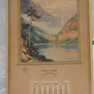 calendar Chas. F. Rice