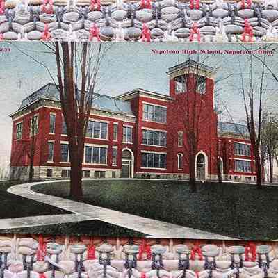 Napoleon Public School, Main Street, Napoleon, Ohio Post Card
