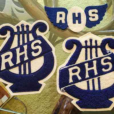 (3) Chenille Letters, Music, Ridgeville Corners, High School