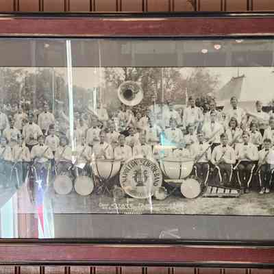 1930 NHS Band, Ohio State Fair Panoramic Photograph, Lombardi
