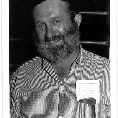 Photo of Charlie Crawford Contestant in the Beard Contest in Liberty Center, 1960