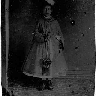 Tintype Photo of Unidentified Girl in the Mohler/Follett Family