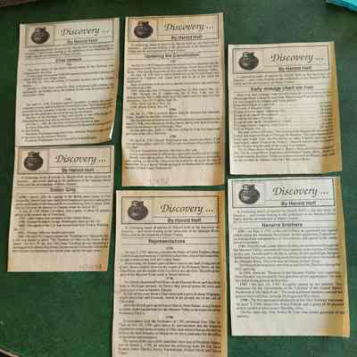 Northwest Signal "Discovery" Articles written by Harold Hoff