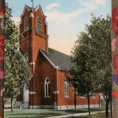 1900's Catholic Church, Deshler, Ohio Postcard