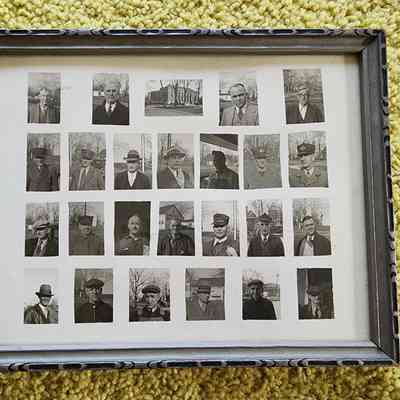 1933 Framed Photograph of Postal Workers from Napoleon, Ohio