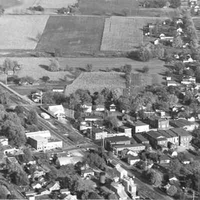 Aerial Photo of Liberty Center, circa 1945-60