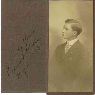 Photo of Leland Waters, May 7, 1913
