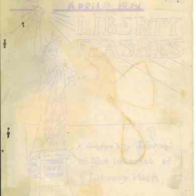 Liberty Center High School April 27, 1934 Issue "Liberty Flashes" Newspaper
