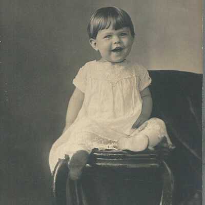 Virginia Bryan-Beck as a toddler