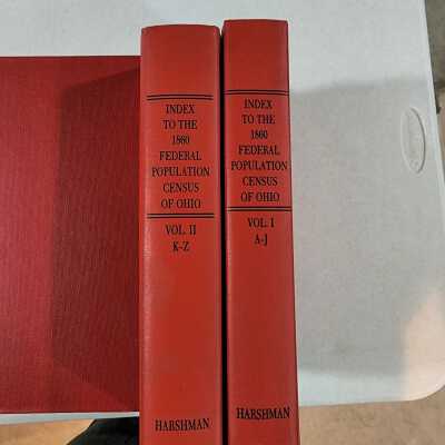 1860 Federal Census Index of Ohio Vol. I & II