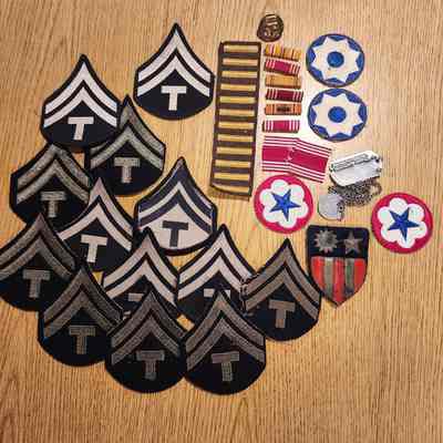 Military Badges, Medals belonging to Martin Buenger