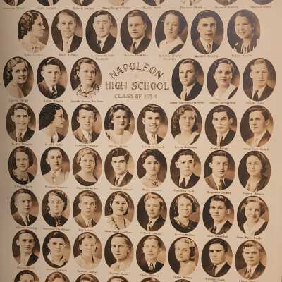 Napoleon High School Class of 1934 Composite